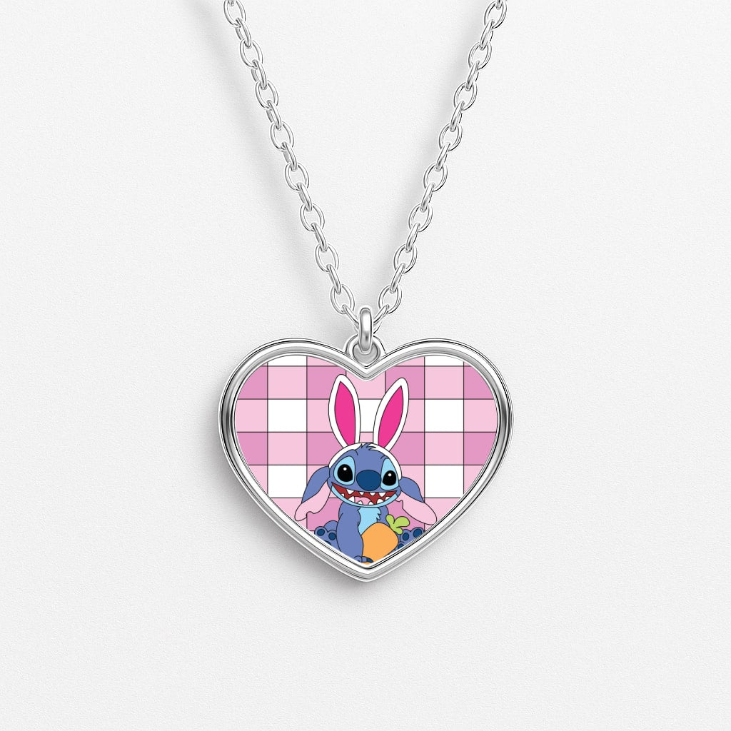 Easter Bunny Blue Alien Necklace