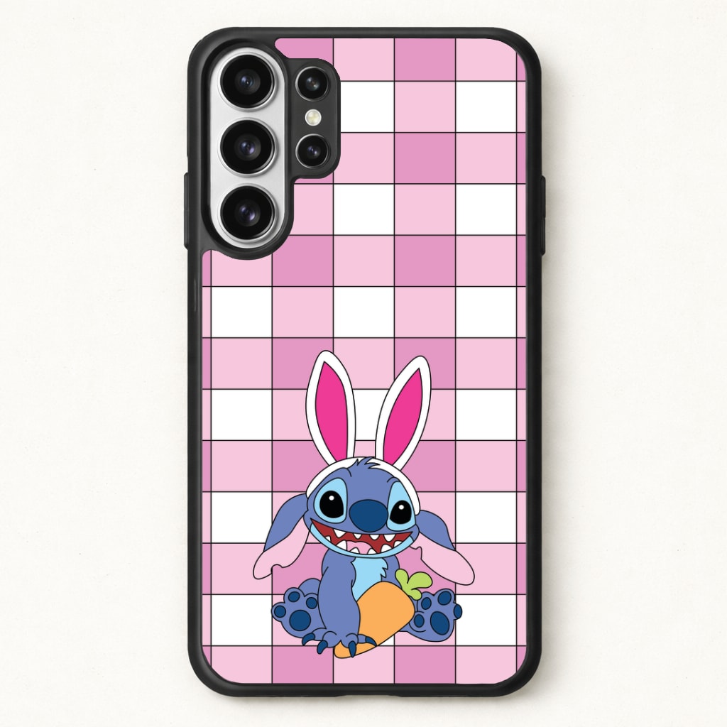 Easter Bunny Blue Alien Phone Case for Galaxy S26 Ultra