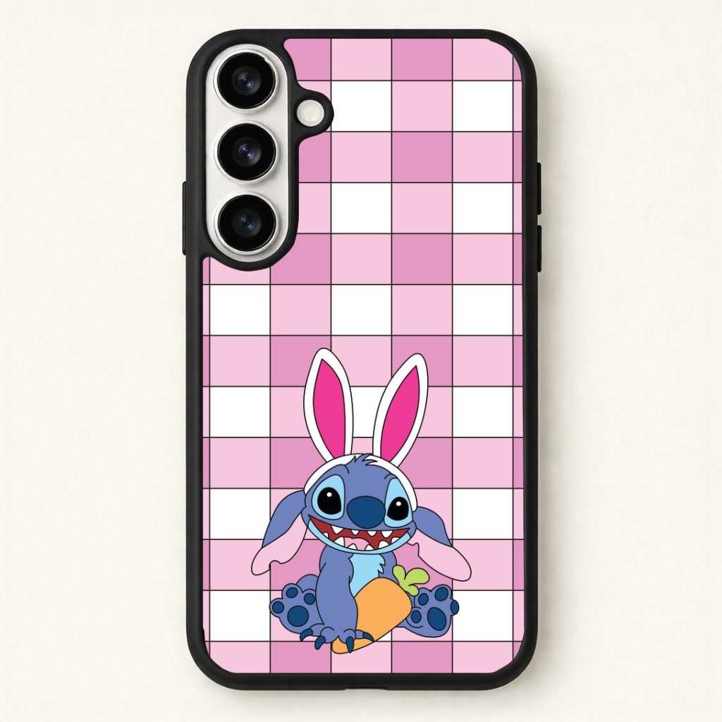 Easter Bunny Blue Alien Phone Case for Galaxy S26