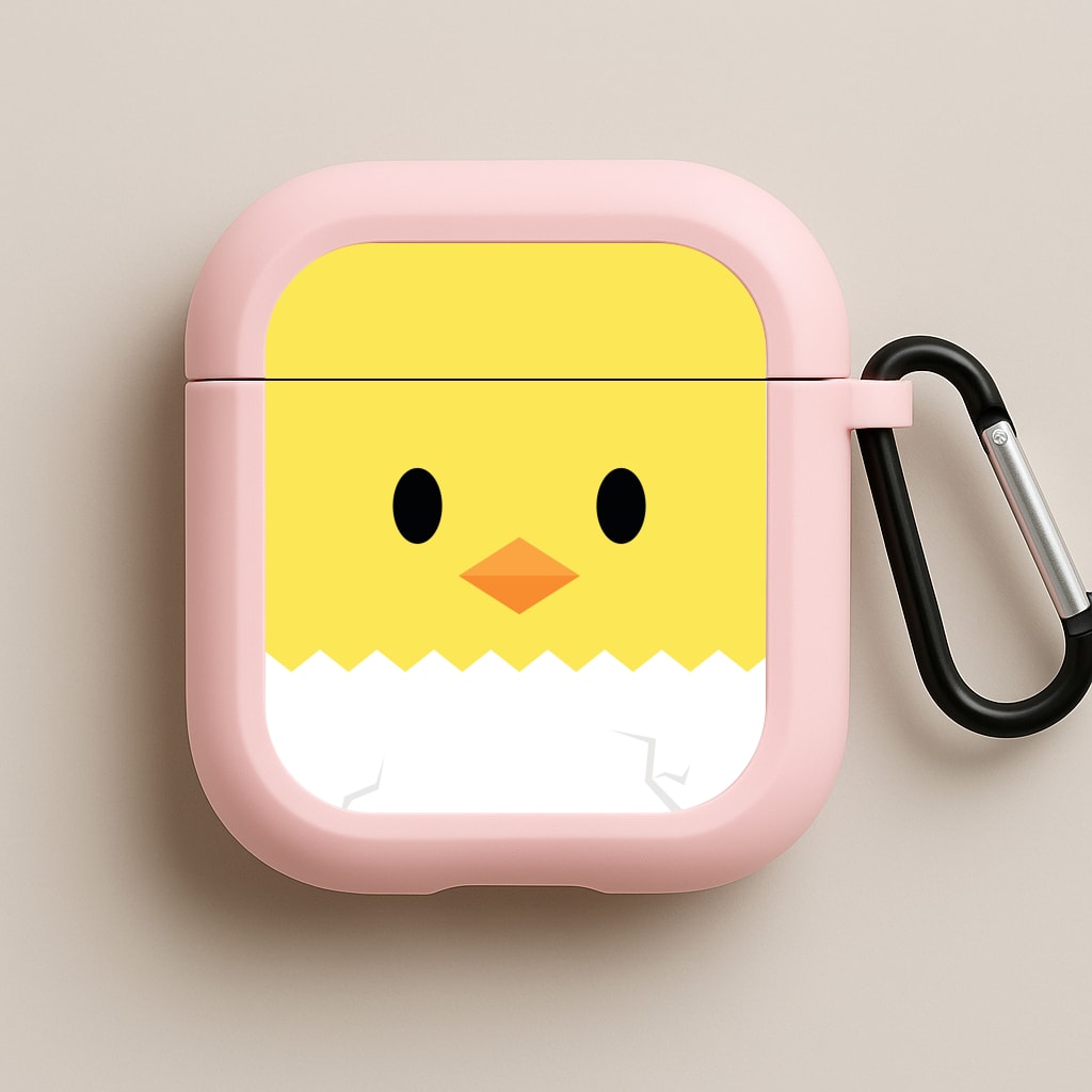 Yellow Chick Pink AirPods Case