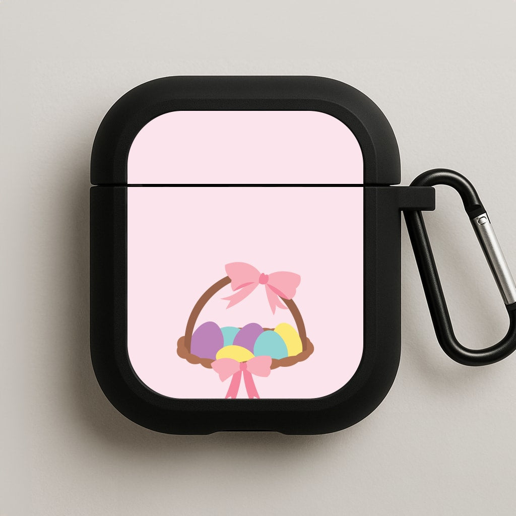 Pink Easter Basket AirPods Case