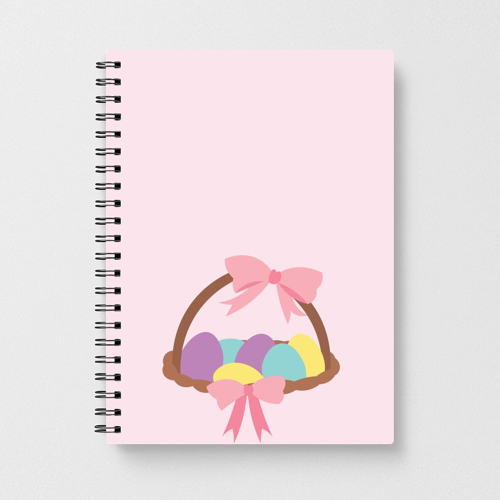 Pink Easter Basket Notebook