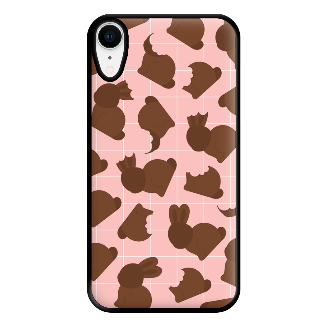 Chocolate Easter Bunny Pattern Phone Case for iPhone XR