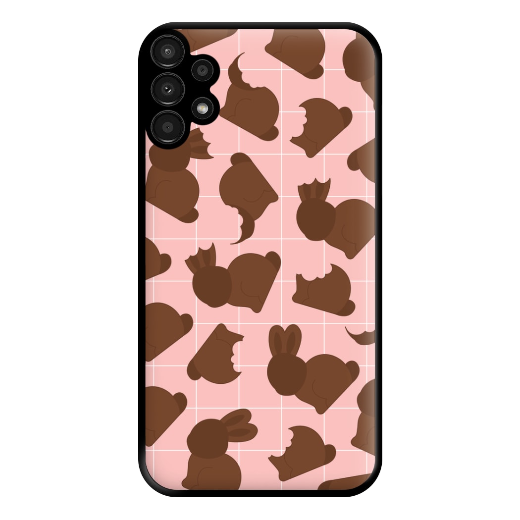 Chocolate Easter Bunny Pattern Phone Case for Galaxy A13