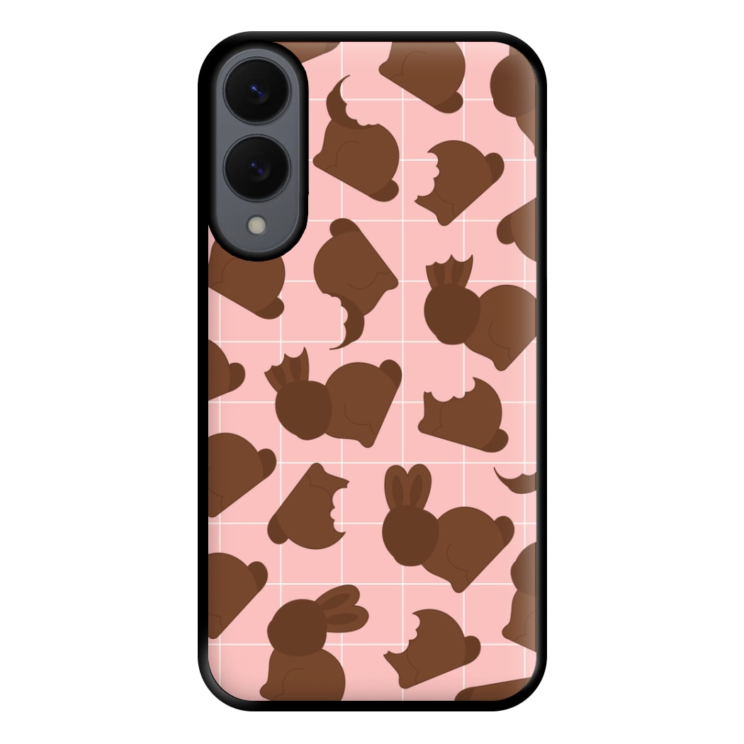 Chocolate Easter Bunny Pattern Phone Case for Galaxy S25 Edge