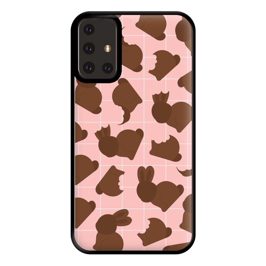 Chocolate Easter Bunny Pattern Phone Case for Galaxy A71
