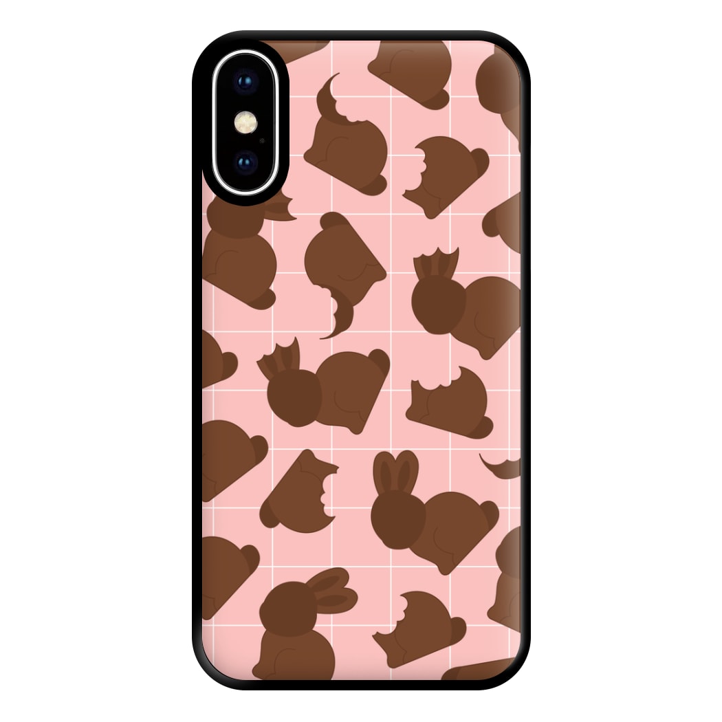 Chocolate Easter Bunny Pattern Phone Case for iPhone XS Max