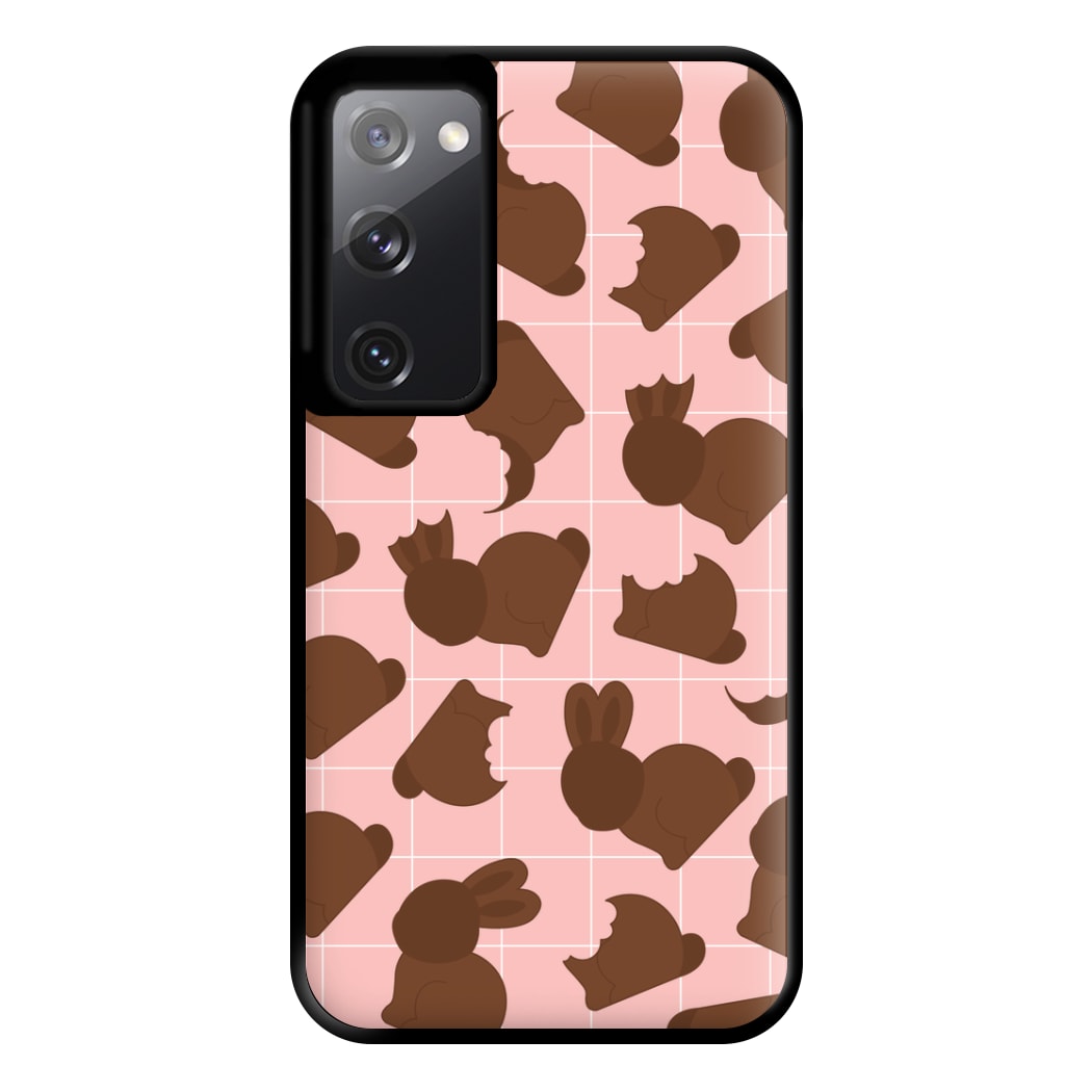 Chocolate Easter Bunny Pattern Phone Case for Galaxy S20FE