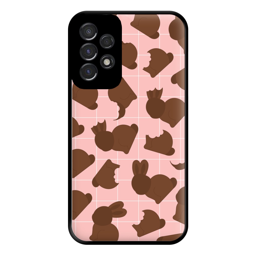 Chocolate Easter Bunny Pattern Phone Case for Galaxy A53
