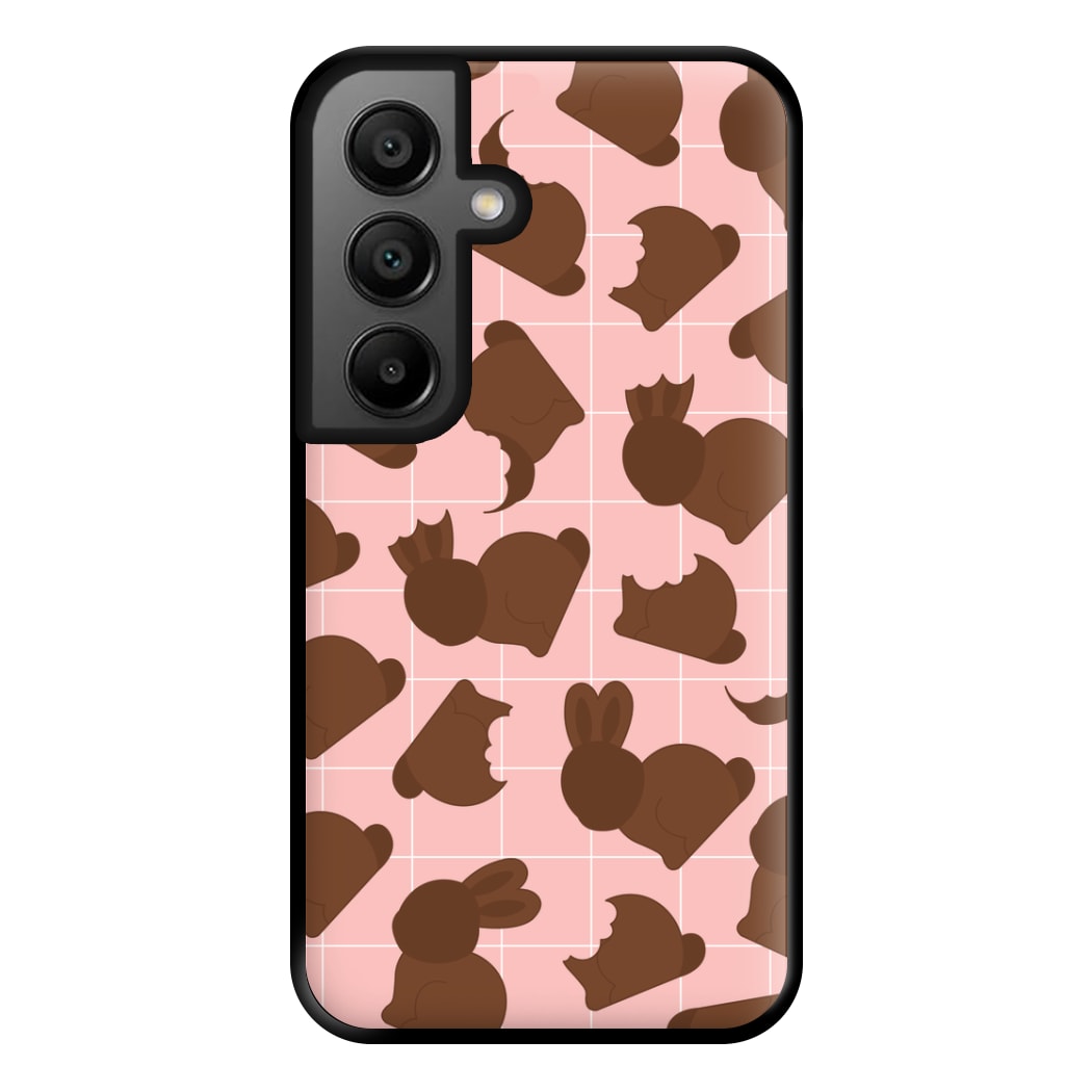 Chocolate Easter Bunny Pattern Phone Case for Galaxy A56