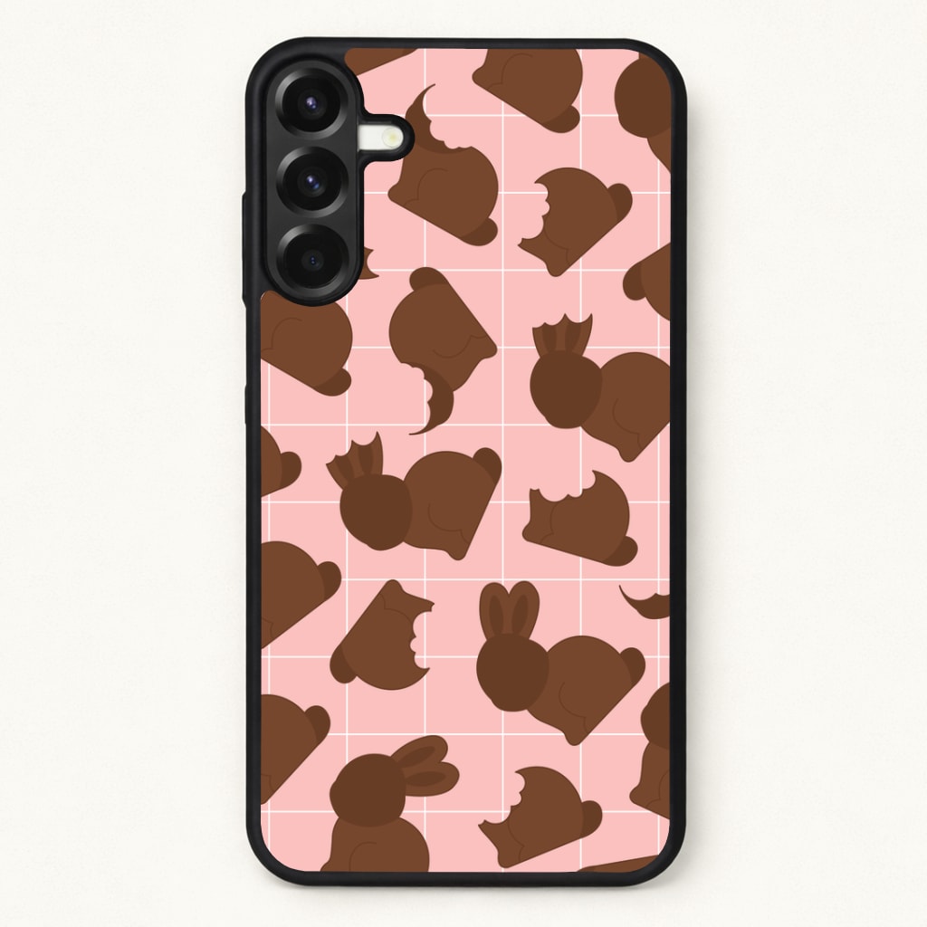 Chocolate Easter Bunny Pattern Phone Case for Galaxy A57