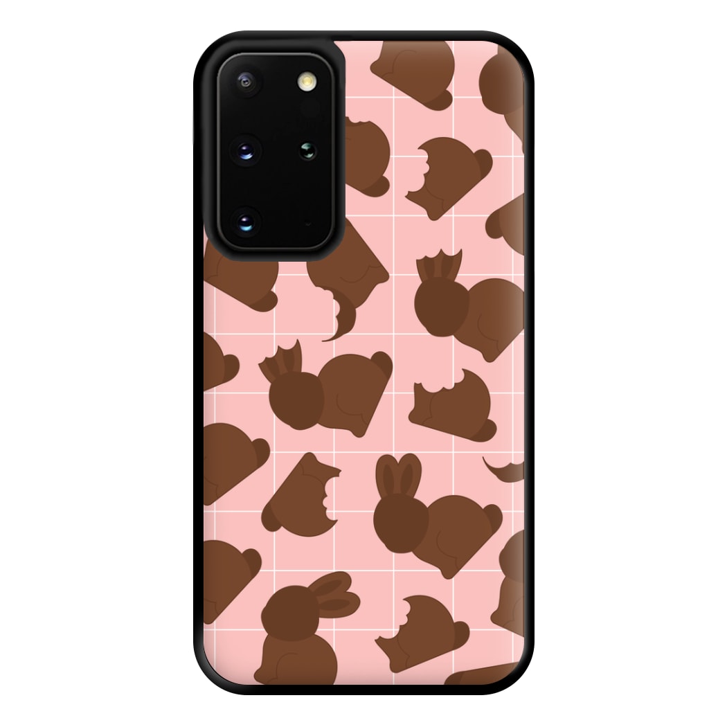 Chocolate Easter Bunny Pattern Phone Case for Galaxy S20 Plus