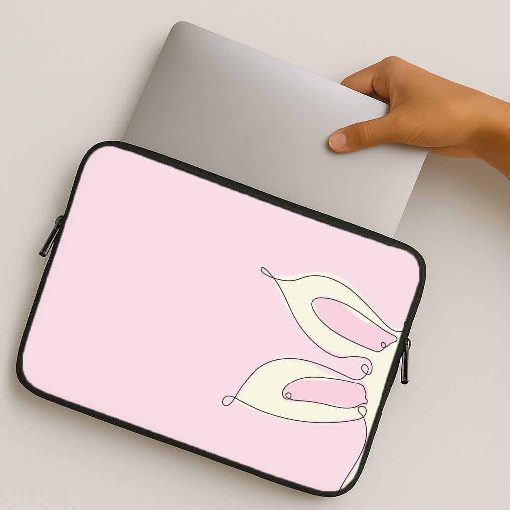 Outline Bunny Ears MacBook Case