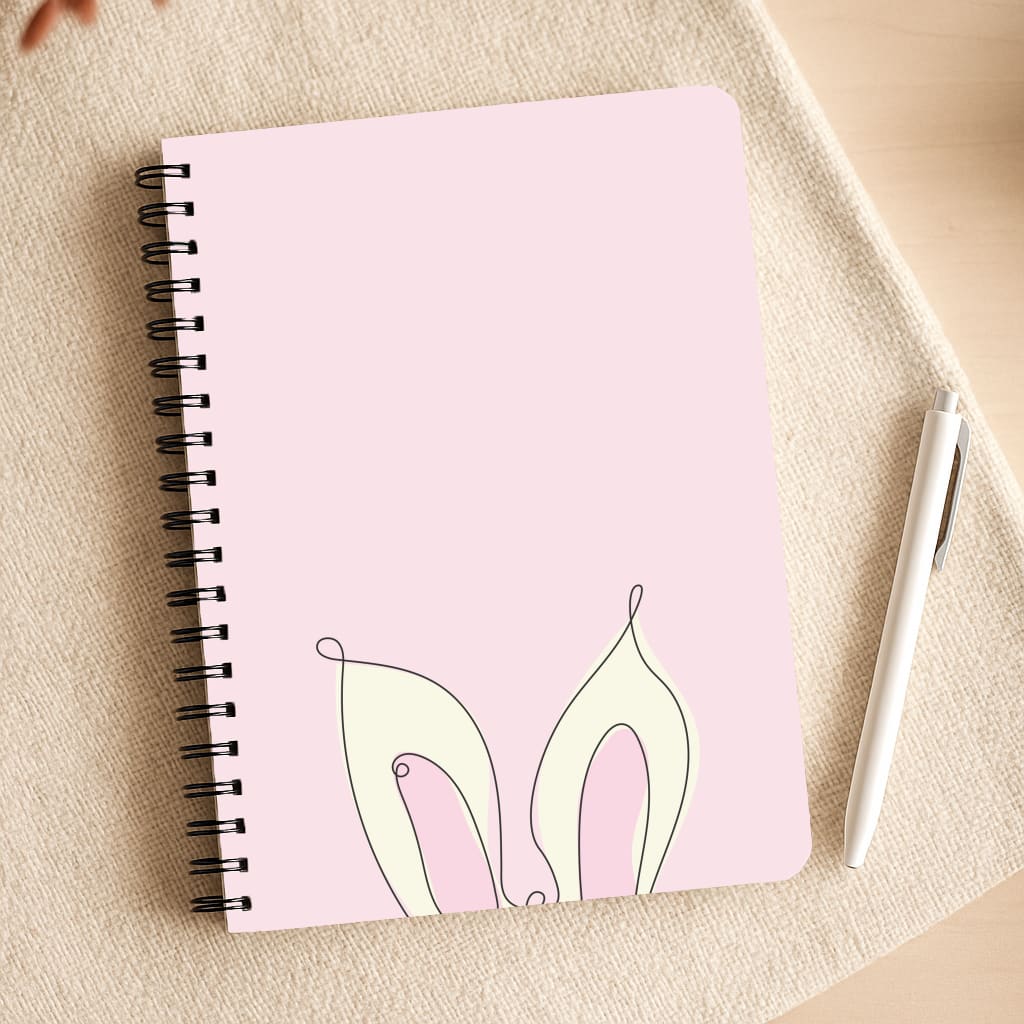 Outline Bunny Ears Notepad
