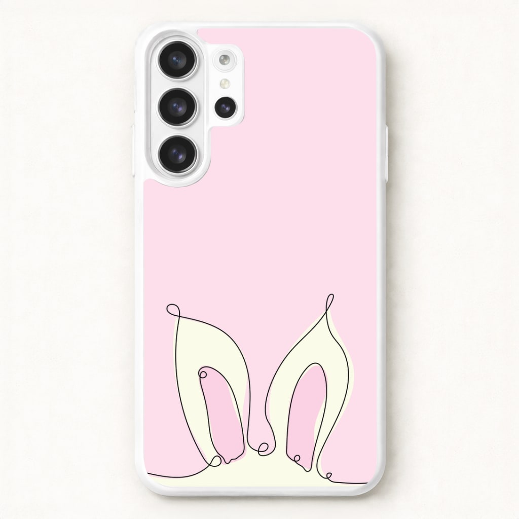 Outline Bunny Ears Phone Case for Galaxy S26 Ultra