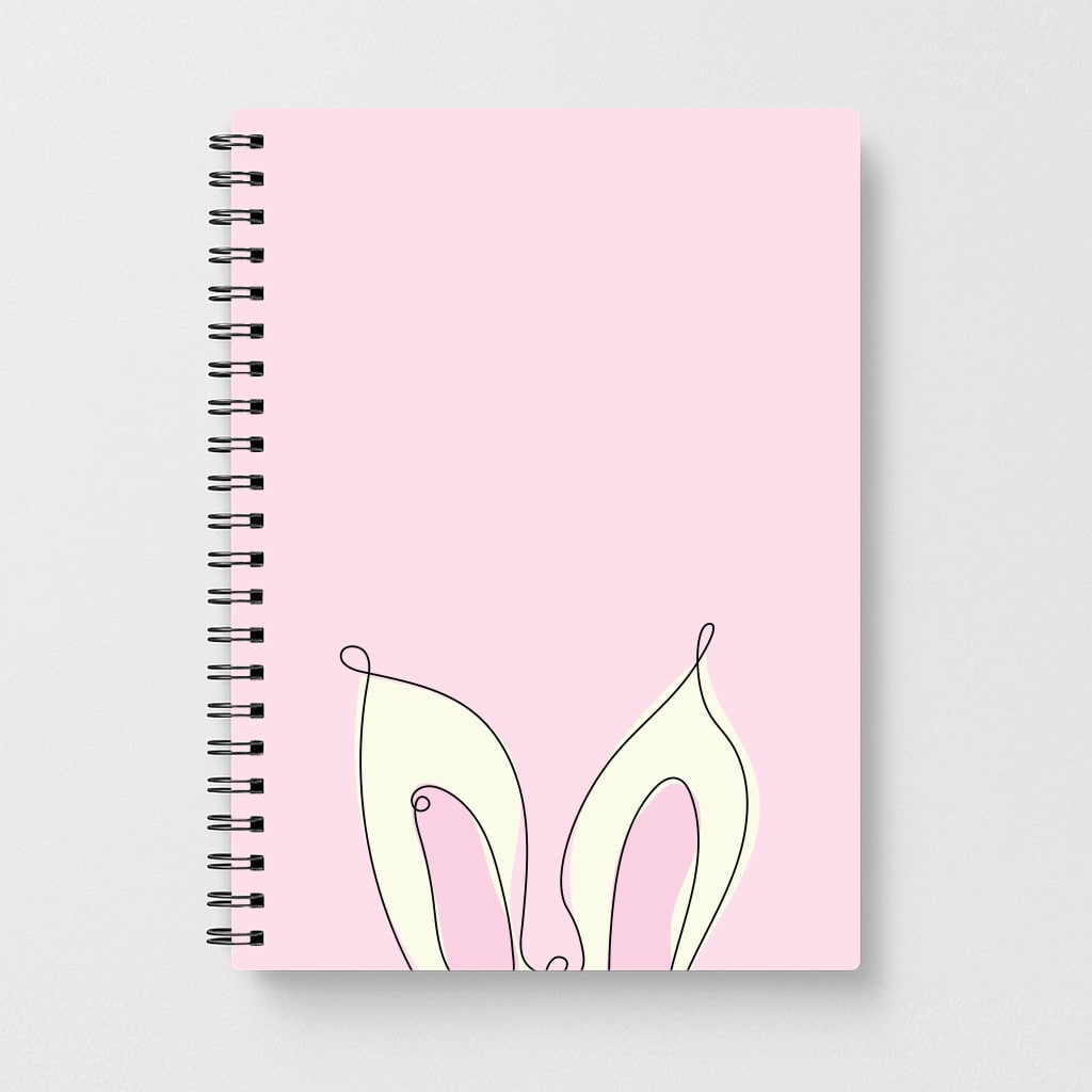Outline Bunny Ears Notebook