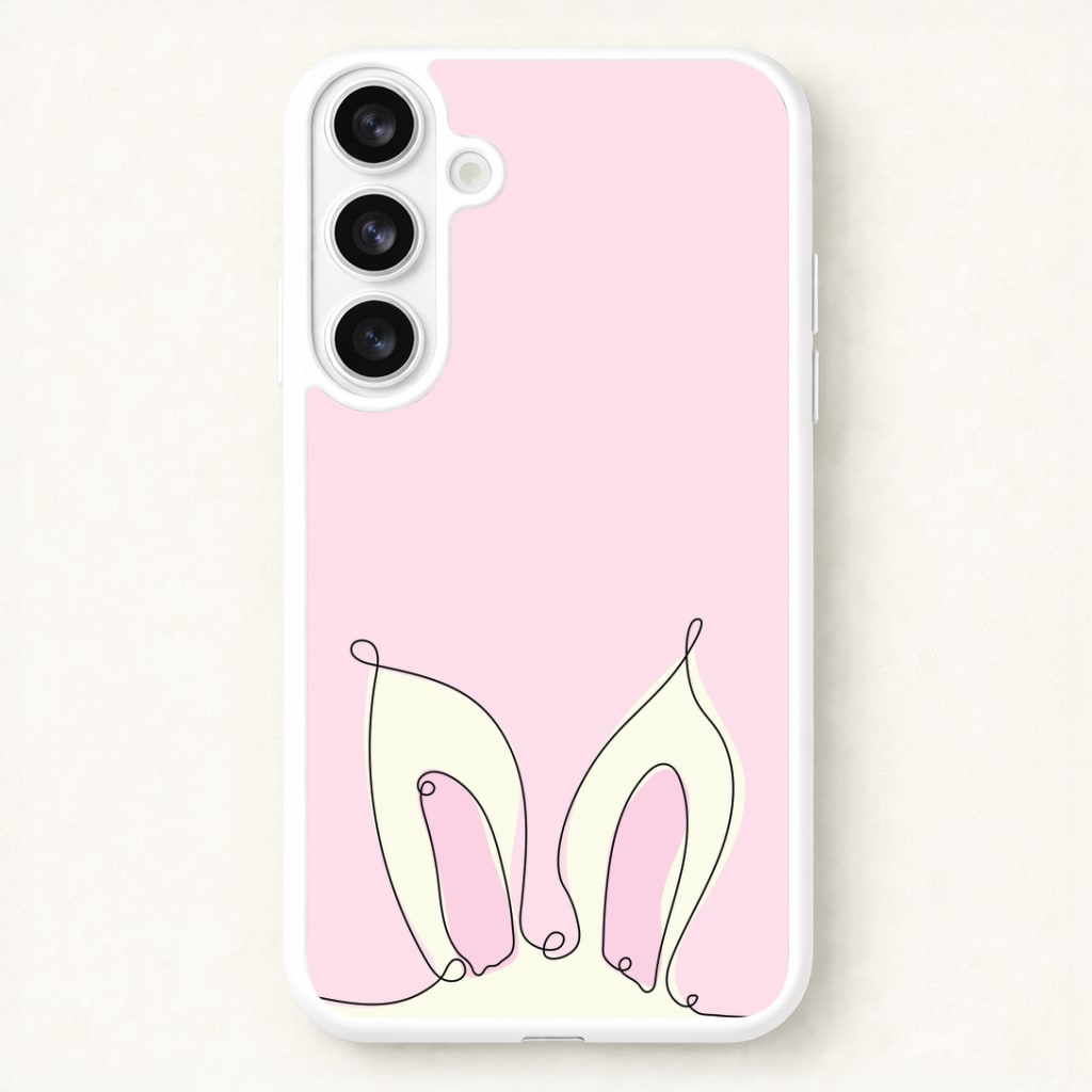 Outline Bunny Ears Phone Case for Galaxy S26