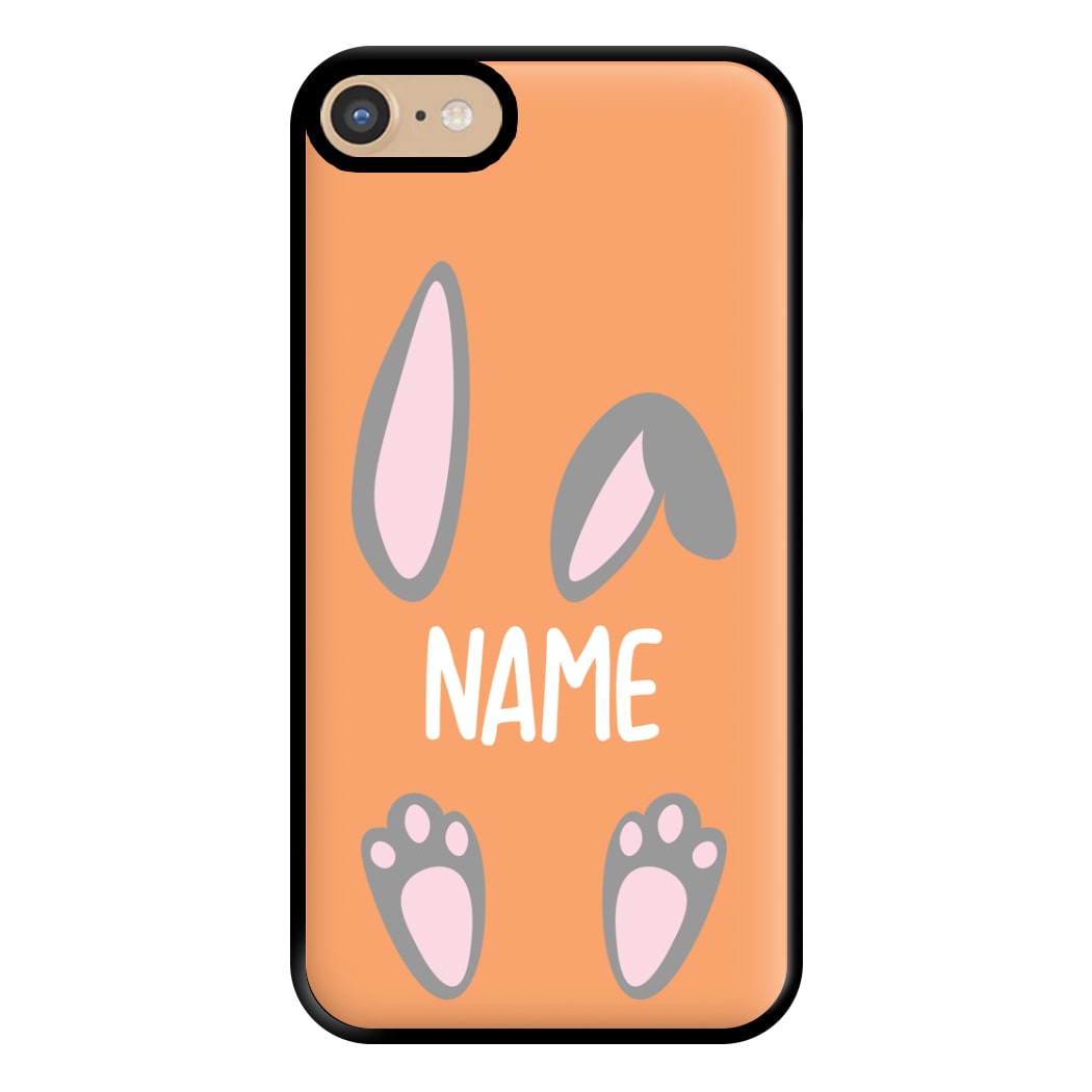 Grey Bunny Personalised Phone Case for iPhone 6 / 7 / 8 / SE