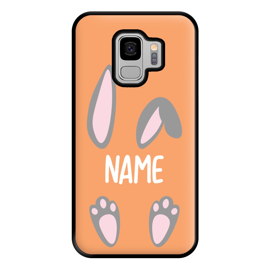 Grey Bunny Personalised Phone Case for Galaxy S9 Plus