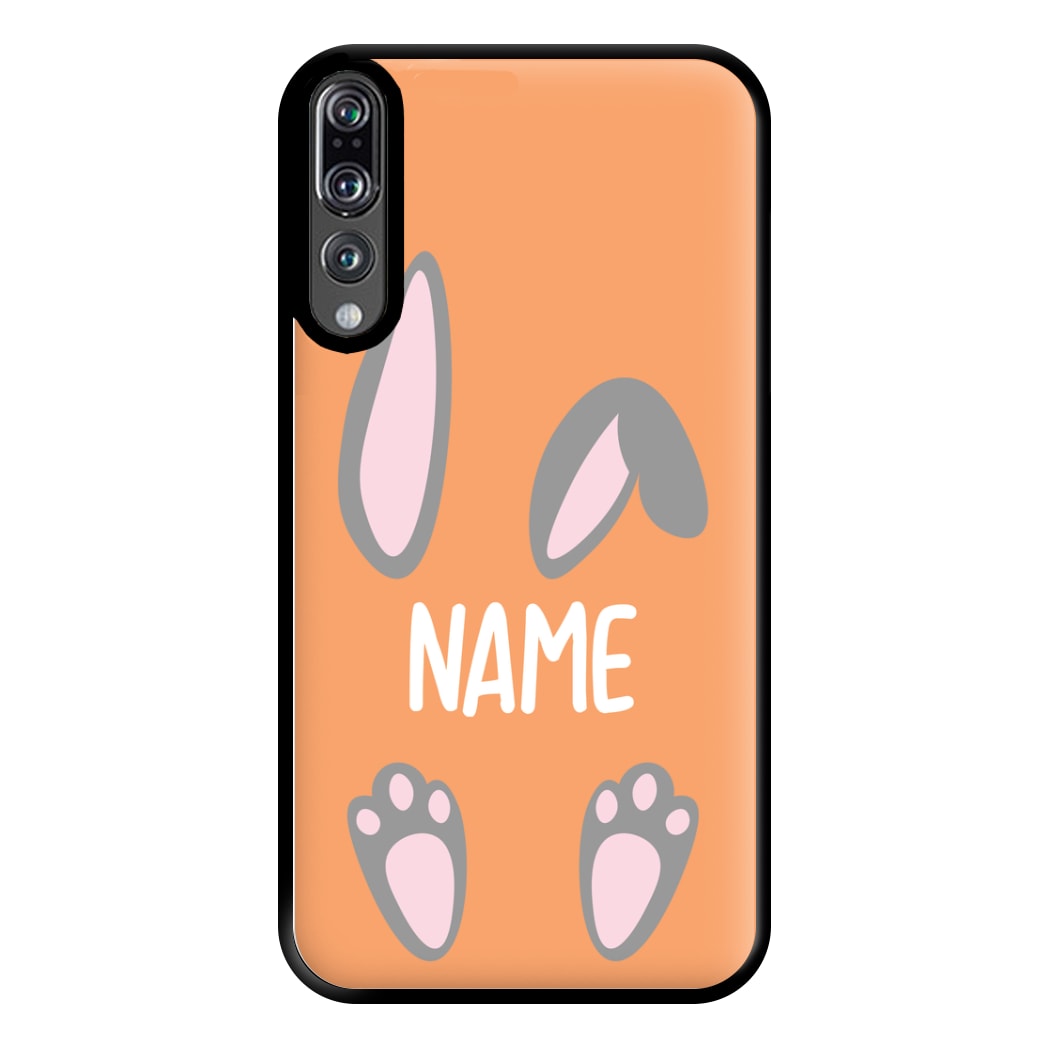Grey Bunny Personalised Phone Case for Huawei P20 Pro