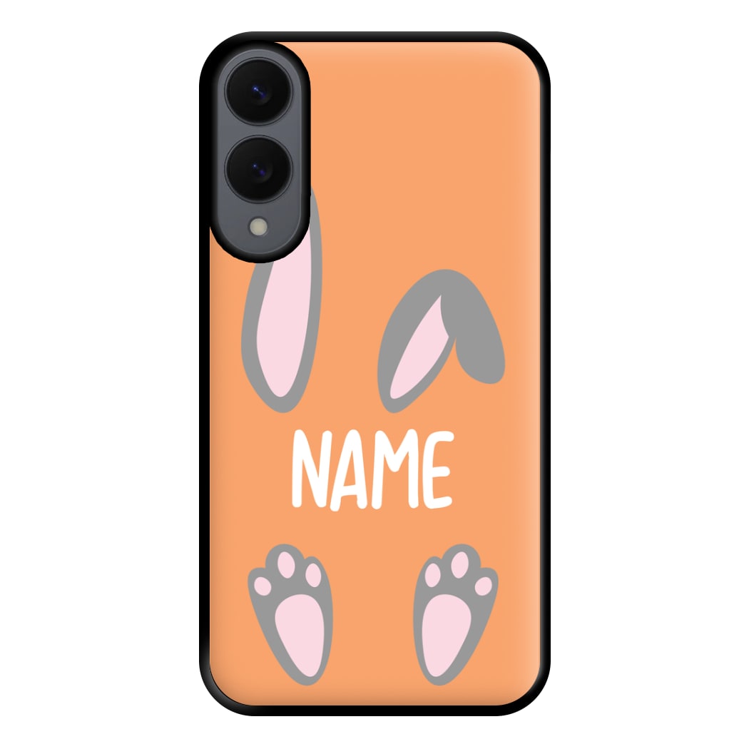 Grey Bunny Personalised Phone Case for Galaxy S25 Edge