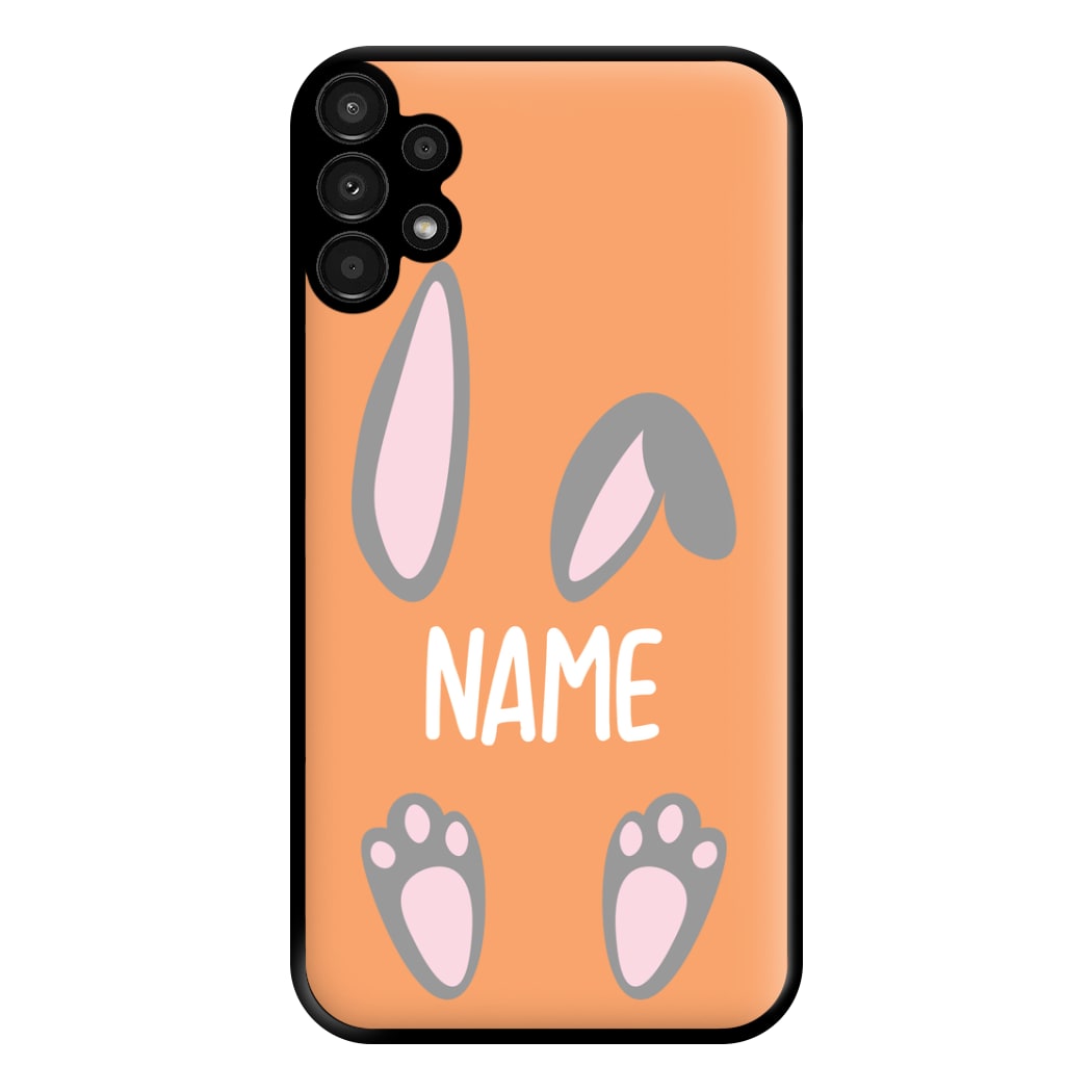 Grey Bunny Personalised Phone Case for Galaxy A13