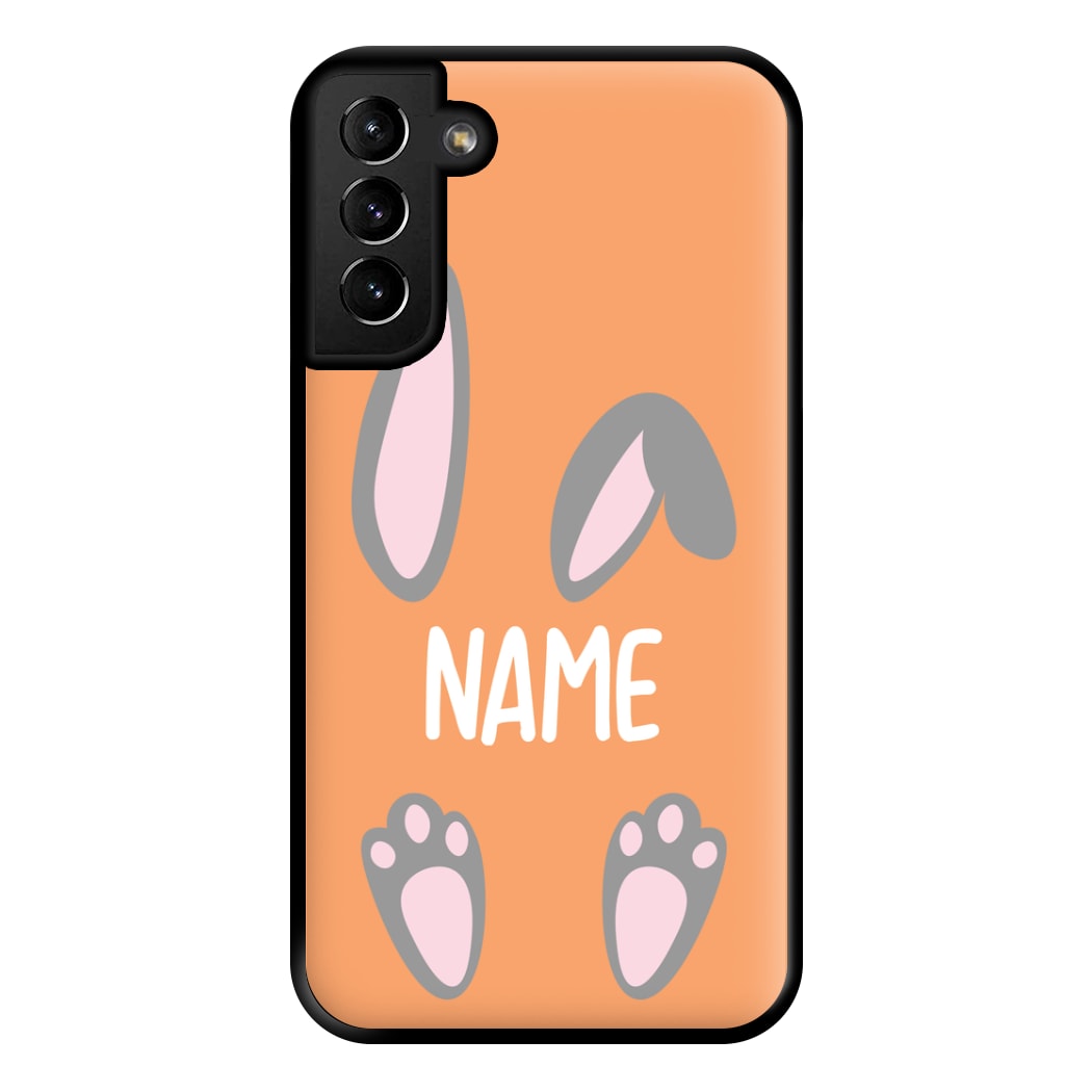 Grey Bunny Personalised Phone Case for Galaxy S21 Plus