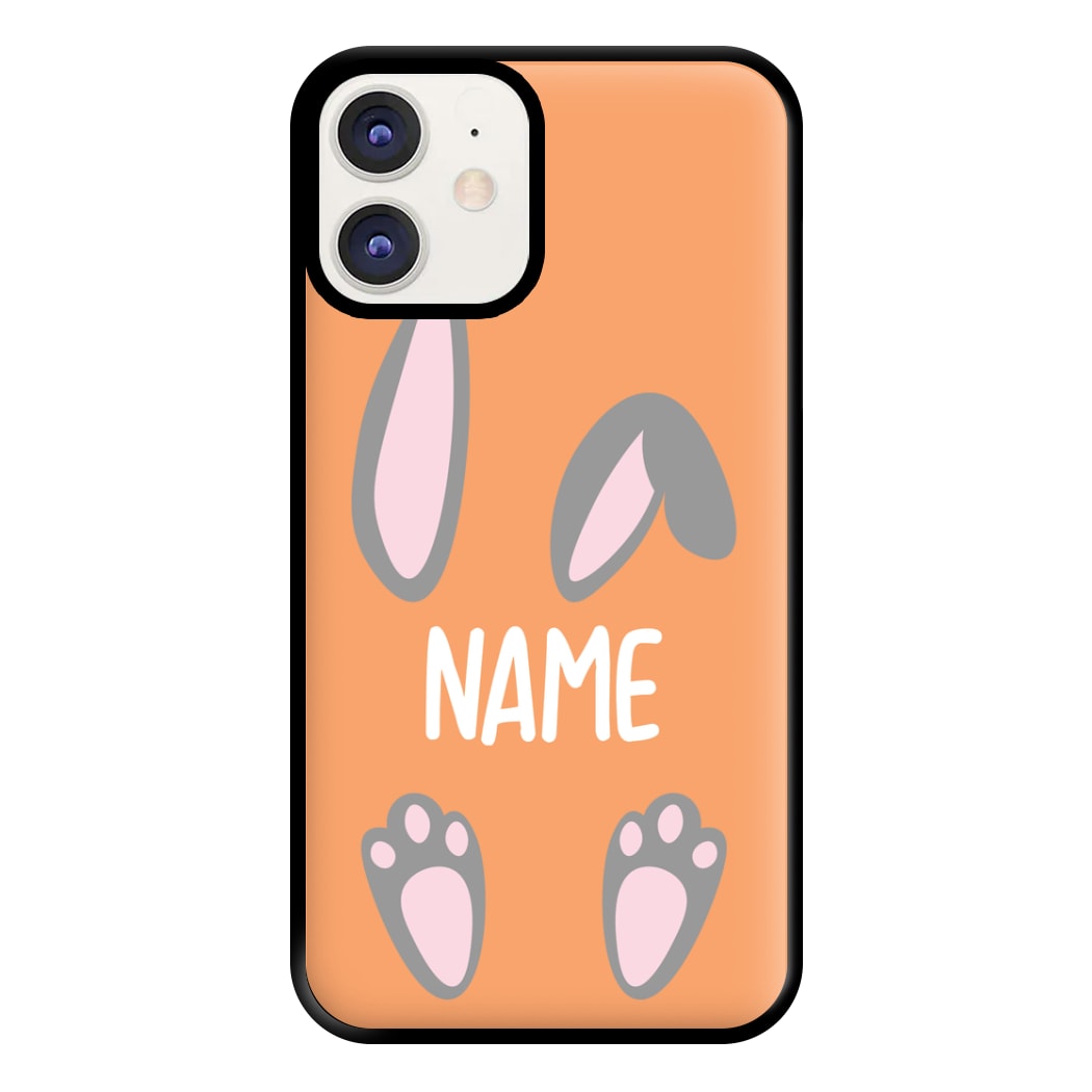 Grey Bunny Personalised Phone Case for iPhone 12 / 12 Pro