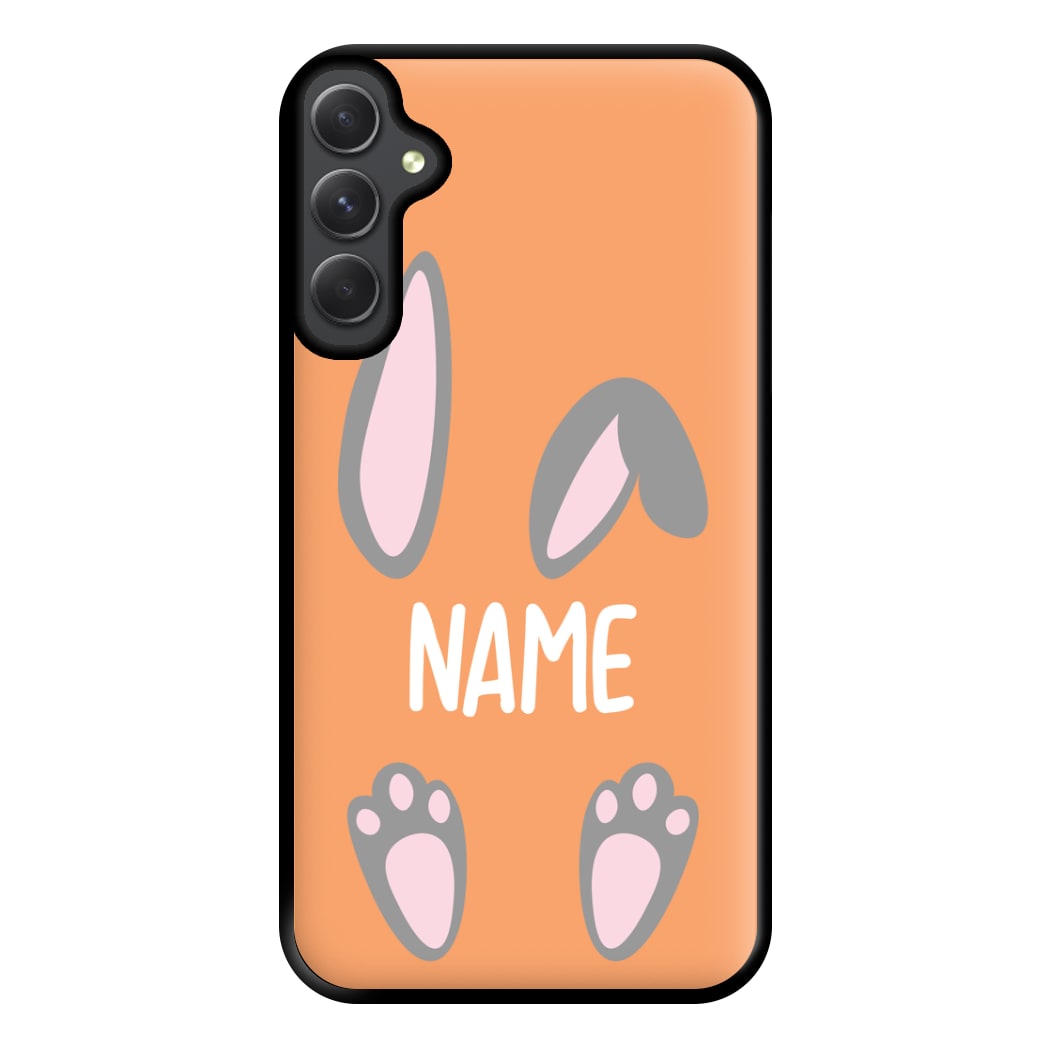 Grey Bunny Personalised Phone Case for Galaxy A34
