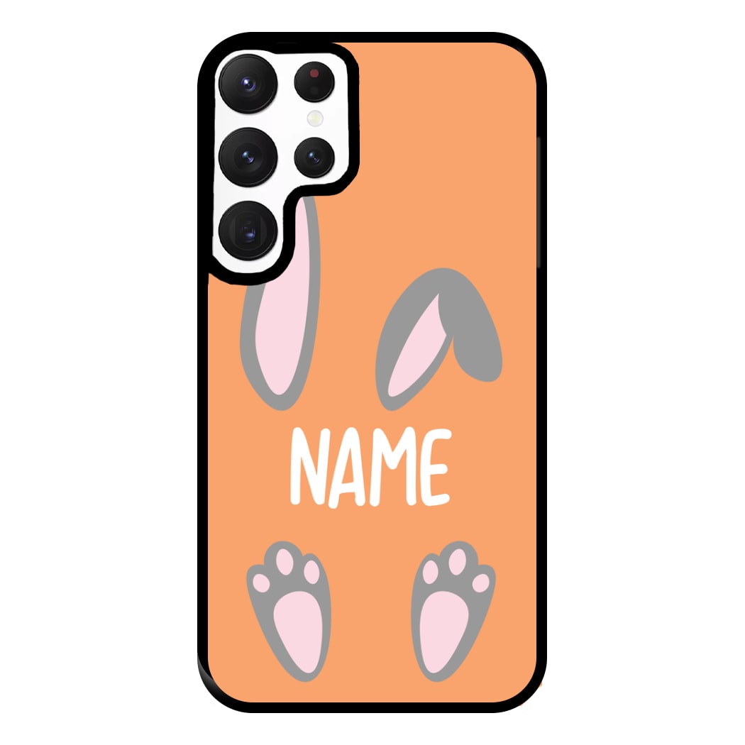 Grey Bunny Personalised Phone Case for Galaxy S22 Ultra