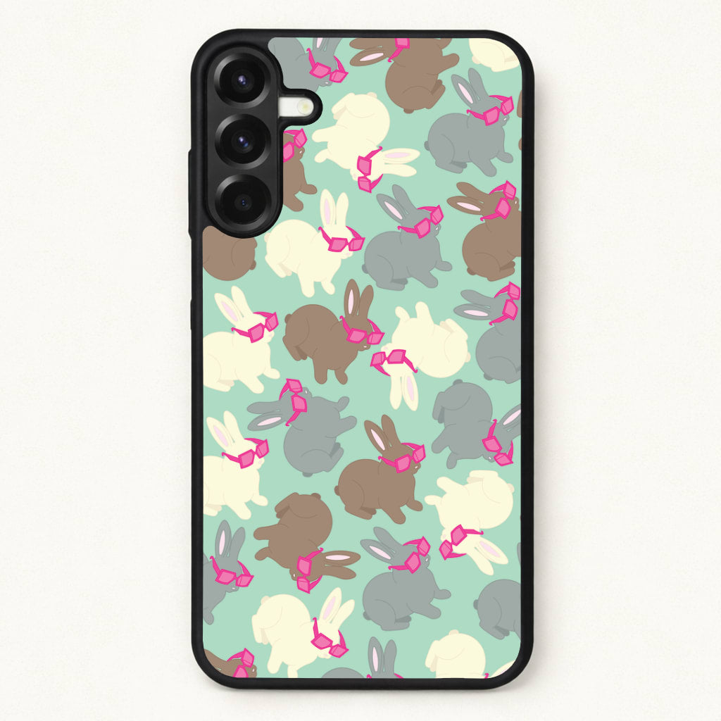 Bunny With Glasses Pattern Phone Case for Galaxy A37