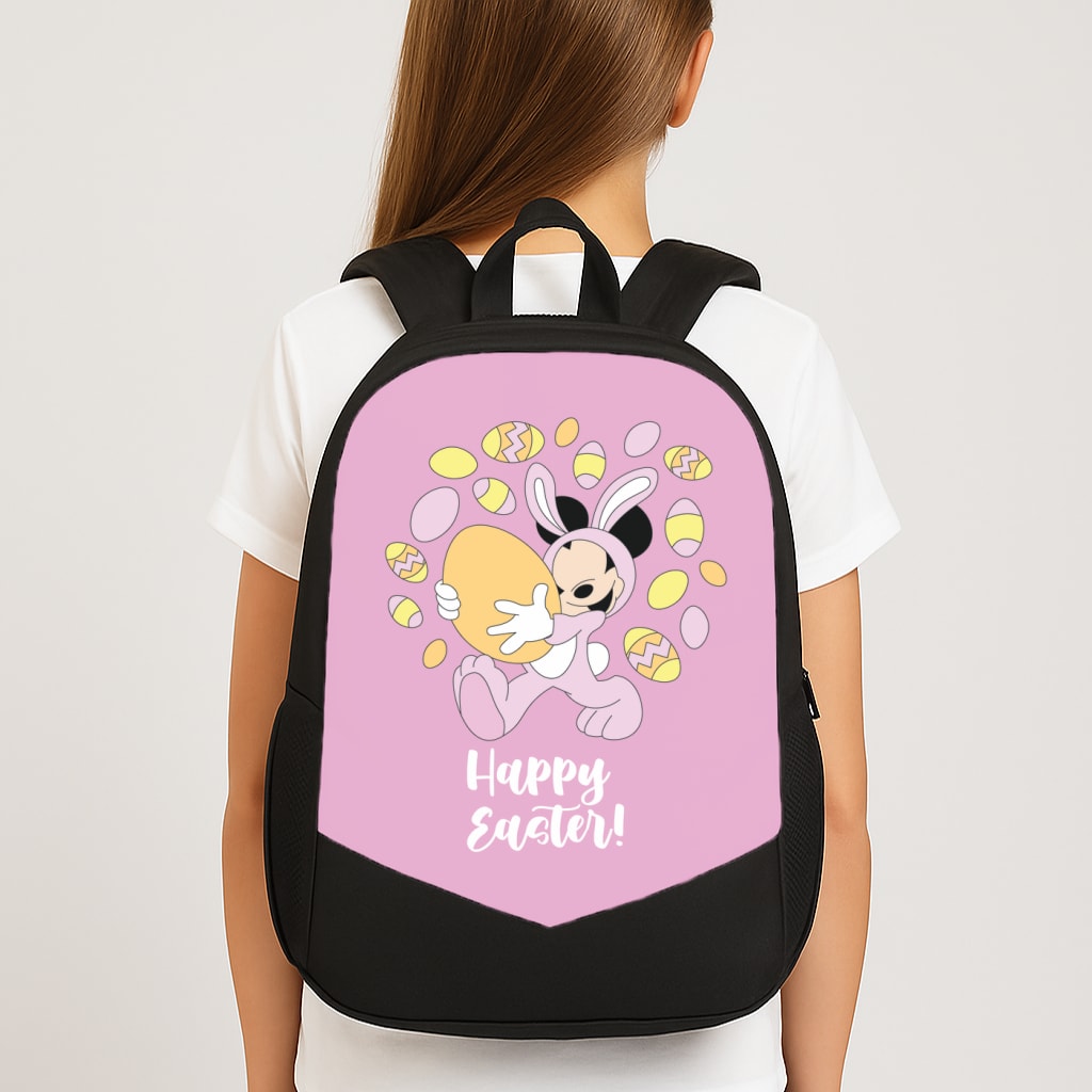 Happy Easter Pink Backpack