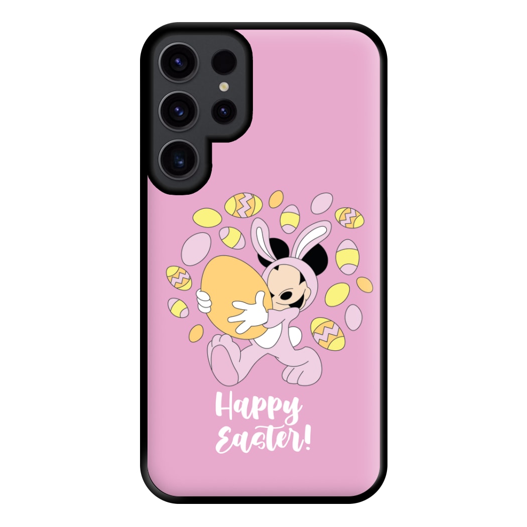 Happy Easter Pink Phone Case for Galaxy S23 Ultra