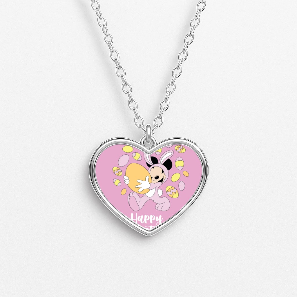 Happy Easter Pink Necklace