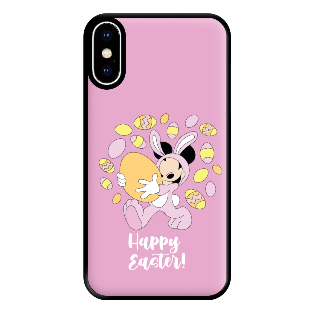 Happy Easter Pink Phone Case for iPhone XS Max