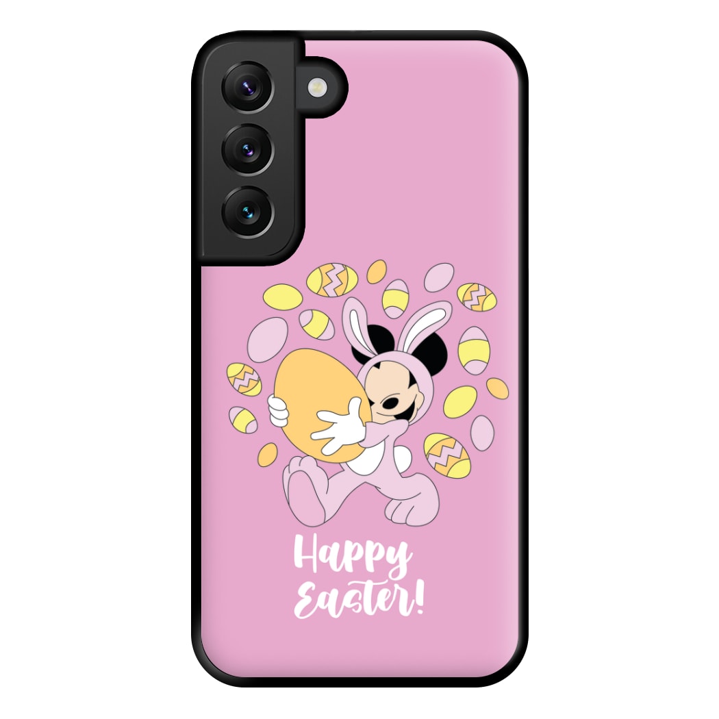 Happy Easter Pink Phone Case for Galaxy S22 Plus
