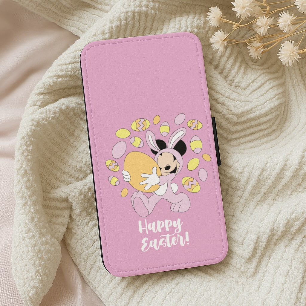 Happy Easter Pink Wallet Phone Case