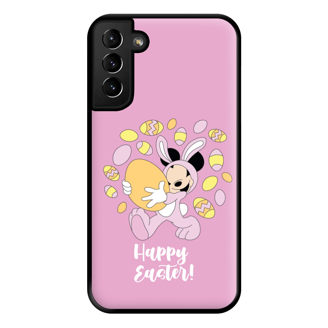Happy Easter Pink Phone Case for Galaxy S21 Plus