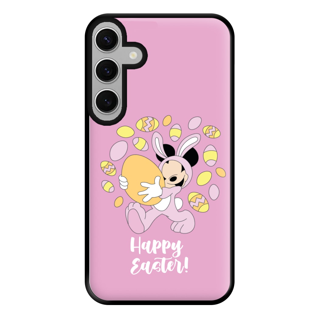 Happy Easter Pink Phone Case for Galaxy S24FE