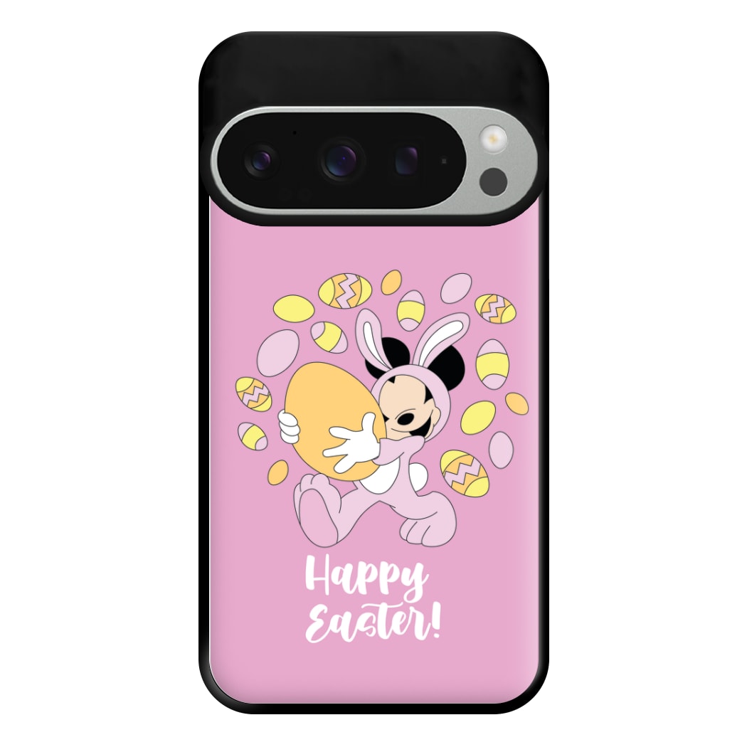 Happy Easter Pink Phone Case for Google Pixel 9 Pro XL