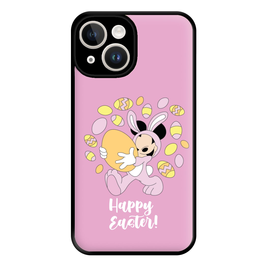 Happy Easter Pink Phone Case for iPhone 14