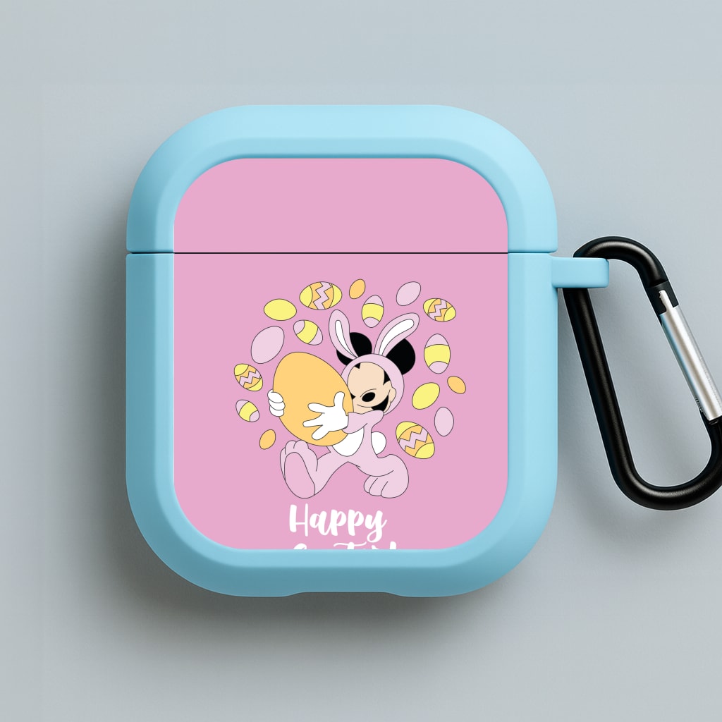 Happy Easter Pink Blue AirPods Case