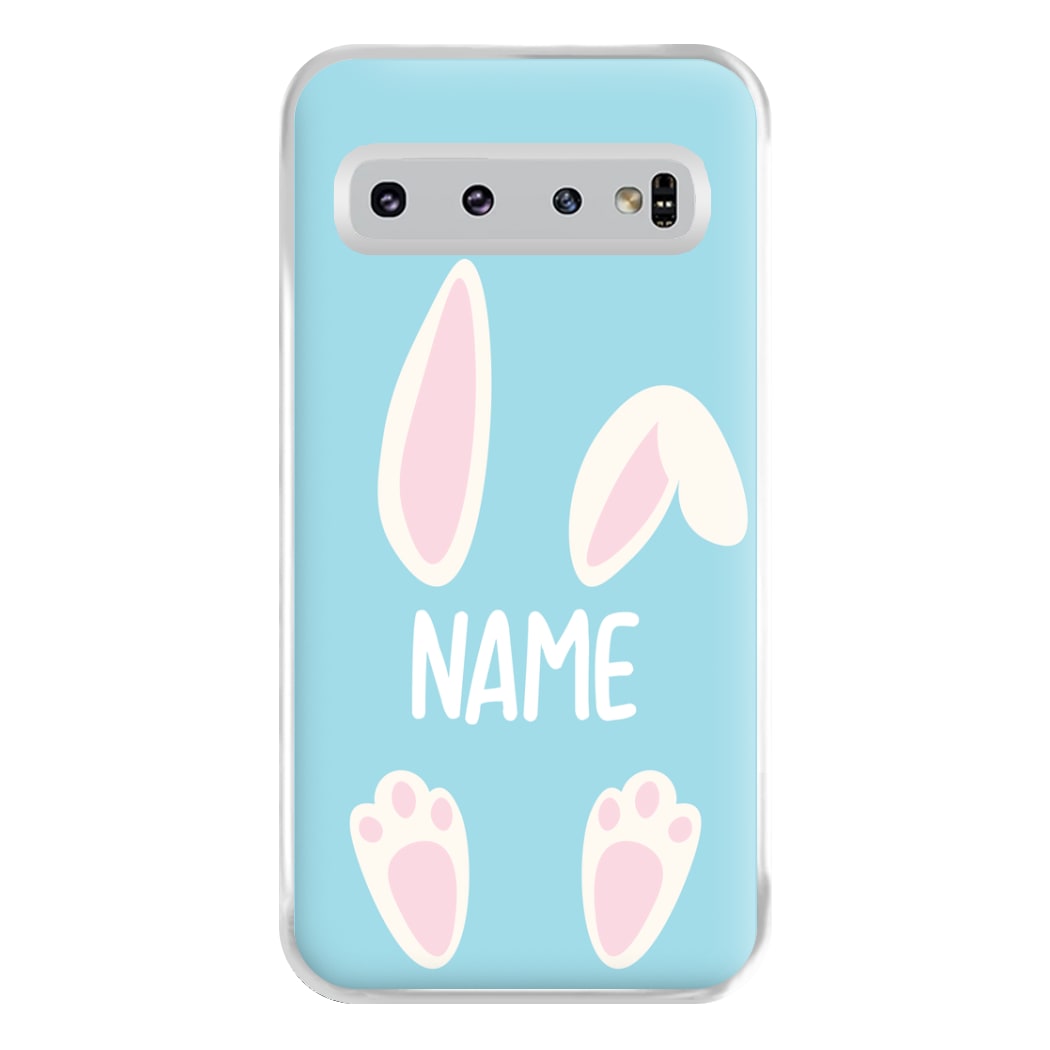 White Bunny Personalised Phone Case for Galaxy S10 Plus