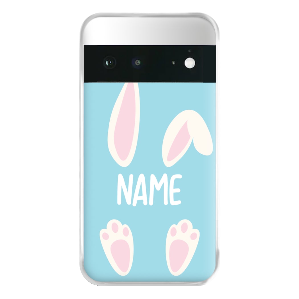 White Bunny Personalised Phone Case for Google Pixel 6a