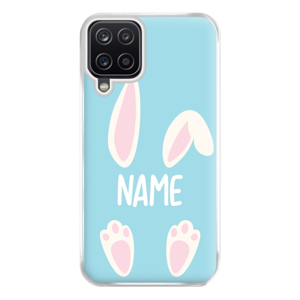 White Bunny Personalised Phone Case for Galaxy A12