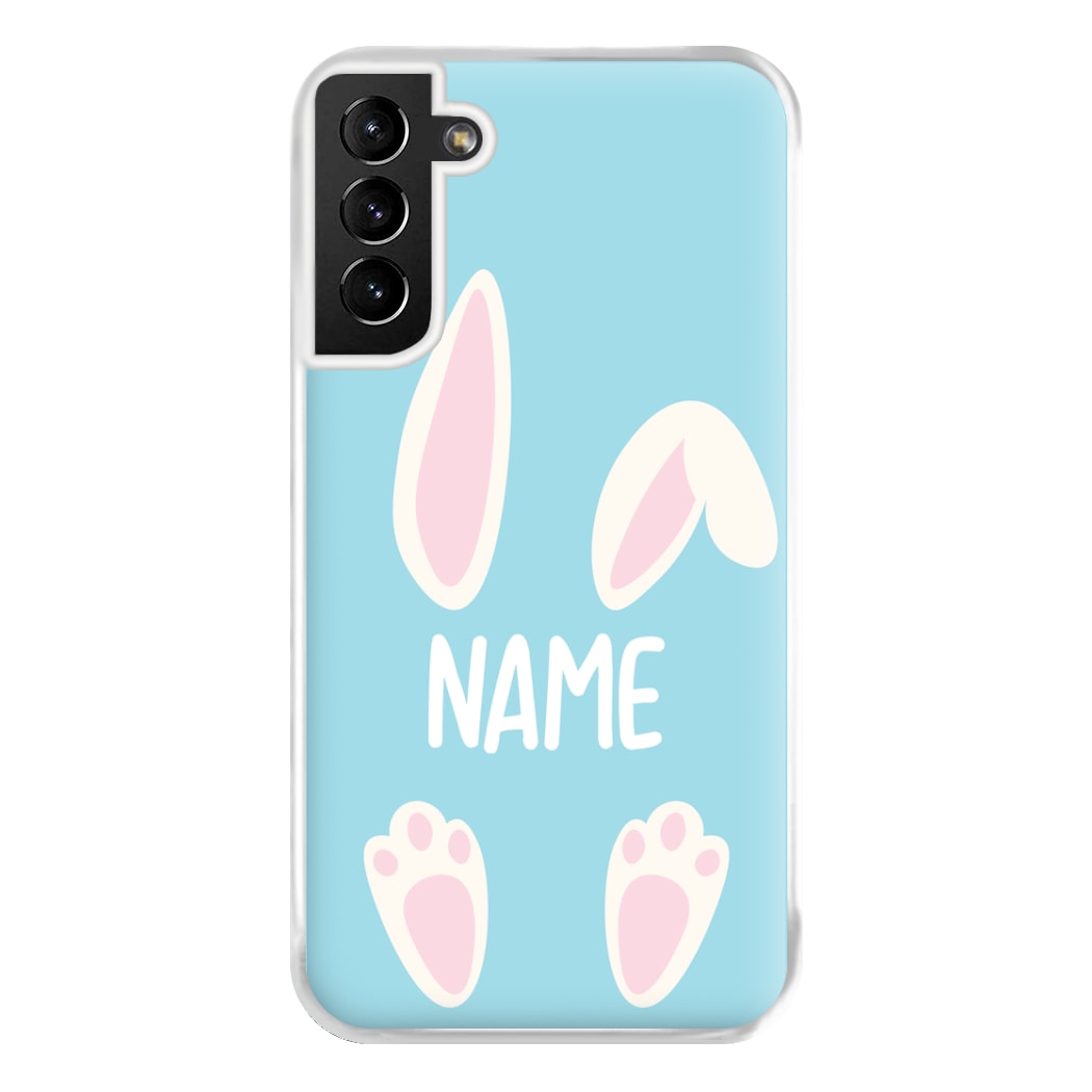 White Bunny Personalised Phone Case for Galaxy S21 Plus