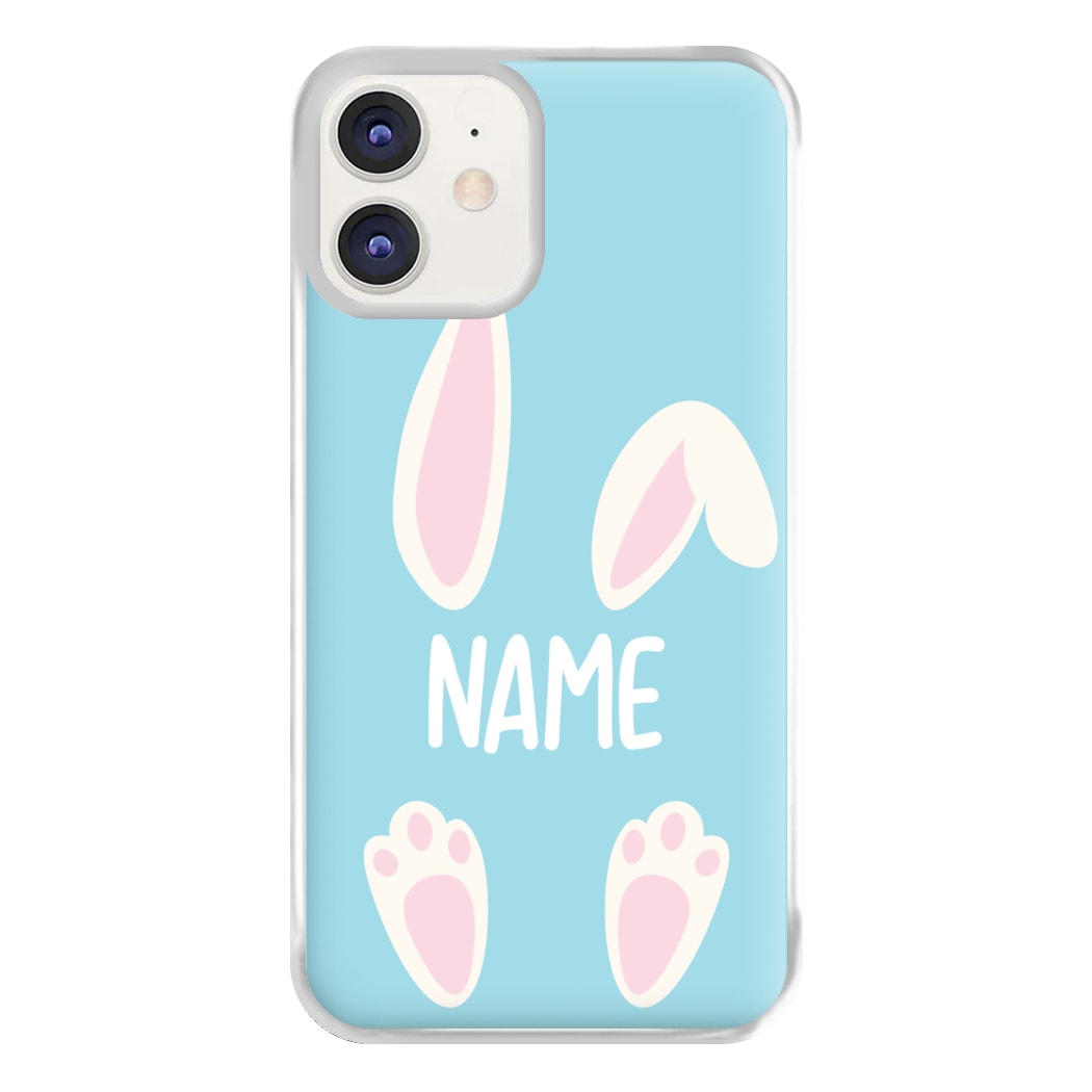 White Bunny Personalised Phone Case for iPhone 12 / 12 Pro