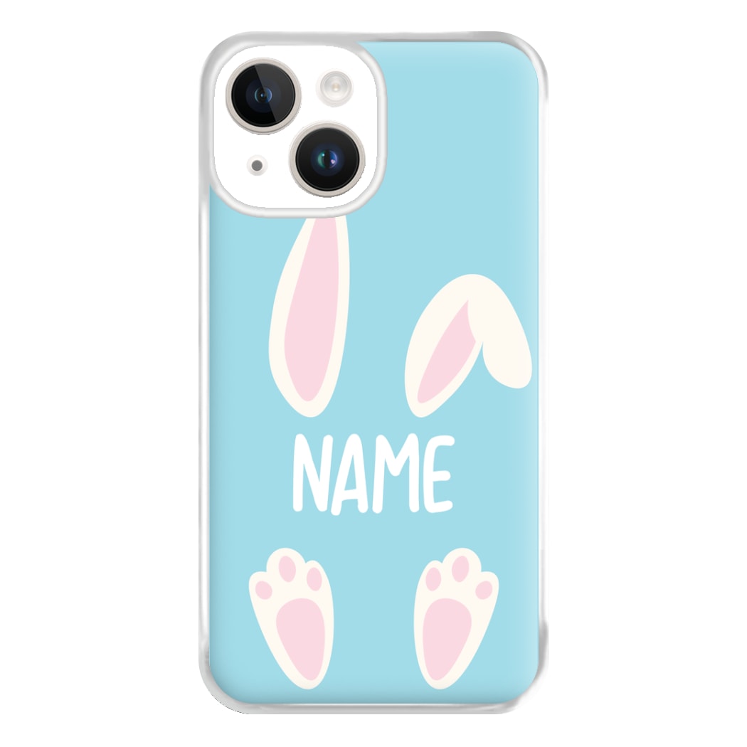 White Bunny Personalised Phone Case for iPhone 14
