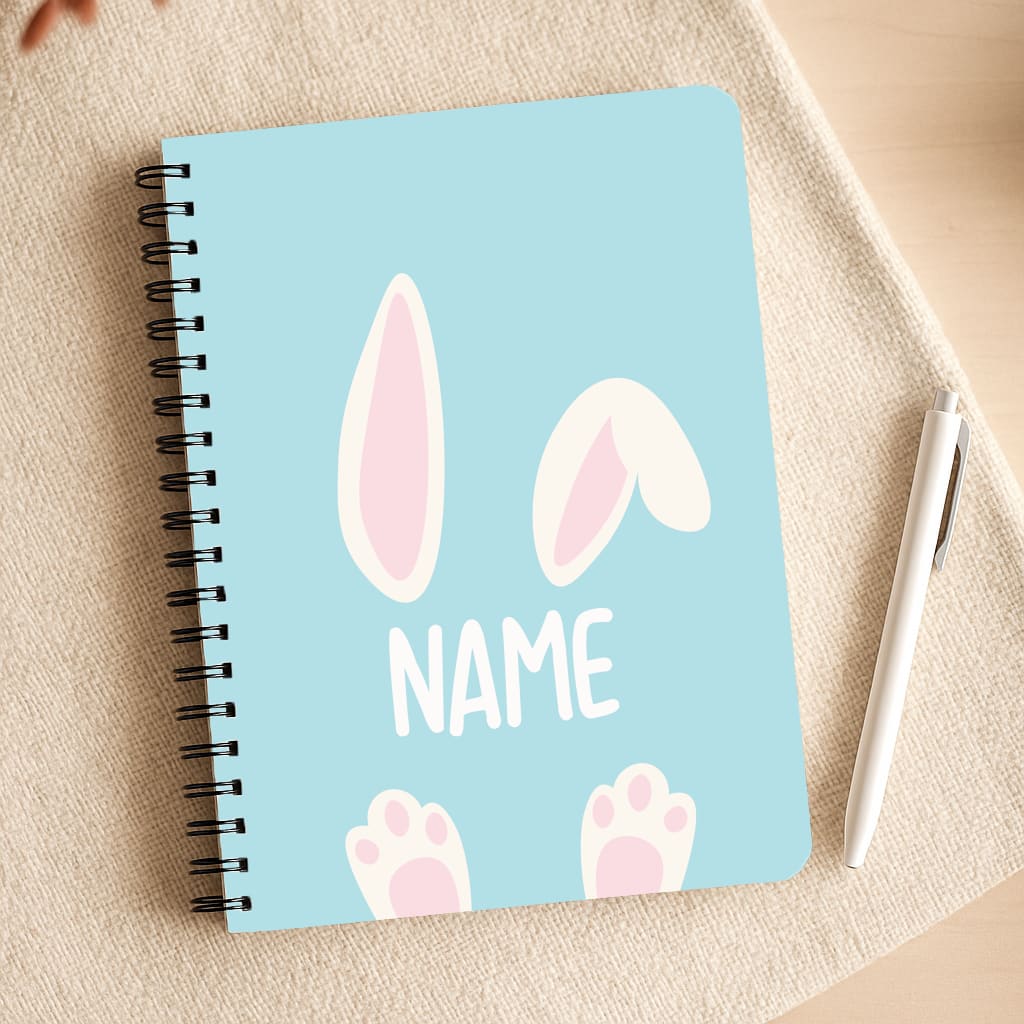 White Bunny Personalised Notepad