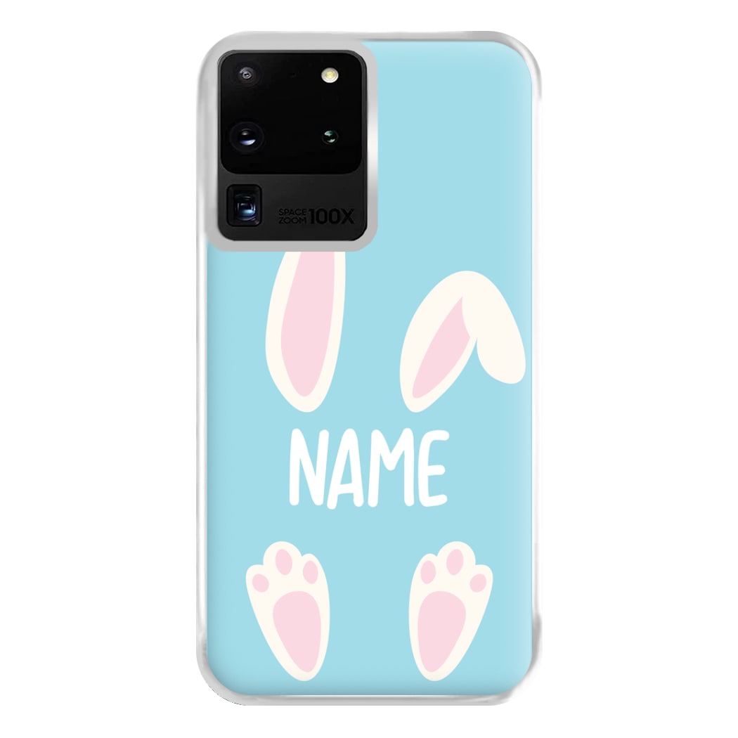 White Bunny Personalised Phone Case for Galaxy S20 Ultra